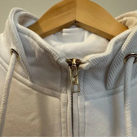 Retired ZYIA Active White Quarter Zip Pullover Women’s Size XL - Picture 7 of 9